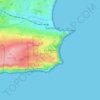 Durlston topographic map, elevation, terrain