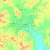 Ulanhot topographic map, elevation, terrain