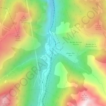Jouliane topographic map, elevation, terrain