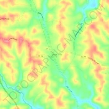 Shade topographic map, elevation, terrain