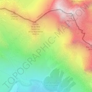 La Plane topographic map, elevation, terrain