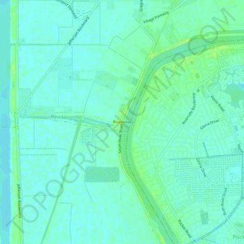 Riverview topographic map, elevation, terrain