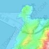 O Monte do Lobo topographic map, elevation, terrain