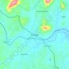 Korogwe topographic map, elevation, terrain