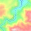 Bridal Veil Falls topographic map, elevation, terrain