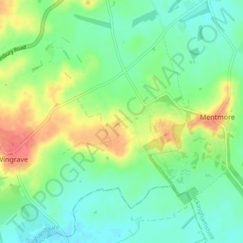 Crafton topographic map, elevation, terrain
