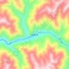 贡嘎山镇 topographic map, elevation, terrain
