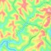 Bonnyman topographic map, elevation, terrain