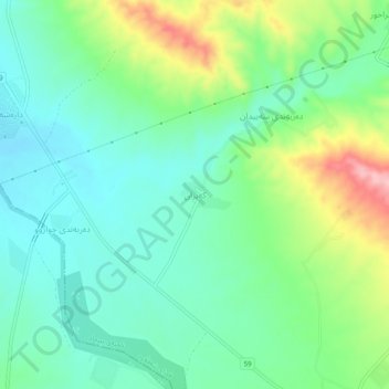 Kapran topographic map, elevation, terrain