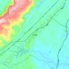 五间镇 topographic map, elevation, terrain