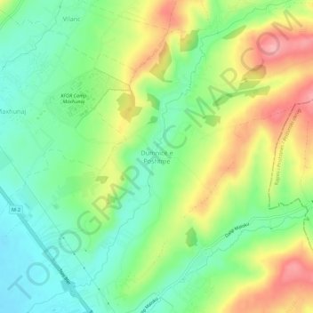 Dumnicë e Poshtme topographic map, elevation, terrain