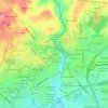 Cedars topographic map, elevation, terrain