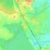 Himayath Sagar topographic map, elevation, terrain