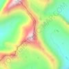Mount Augusta topographic map, elevation, terrain