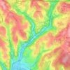 Linhart topographic map, elevation, terrain