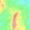 Los Mamellones topographic map, elevation, terrain