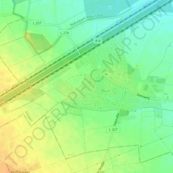 Am Hofacker topographic map, elevation, terrain