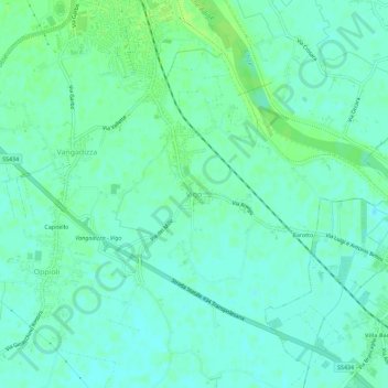 Vigo topographic map, elevation, terrain