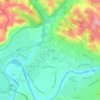 La Guiraudié topographic map, elevation, terrain