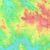 Les Brus topographic map, elevation, terrain