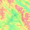 澜沧县 topographic map, elevation, terrain