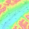 代县 topographic map, elevation, terrain