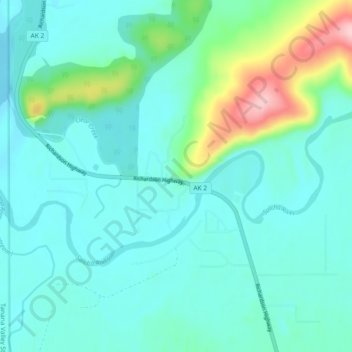 Aurora Lodge topographic map, elevation, terrain