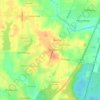 Red Hill topographic map, elevation, terrain