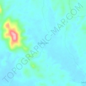 Sum Sum topographic map, elevation, terrain