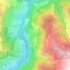 Gati topographic map, elevation, terrain