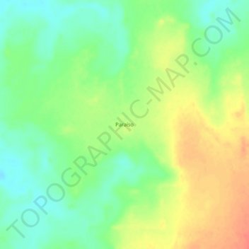 Paraíso topographic map, elevation, terrain