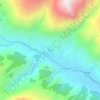 Manang topographic map, elevation, terrain