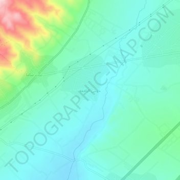 Houch Er Rafqa topographic map, elevation, terrain