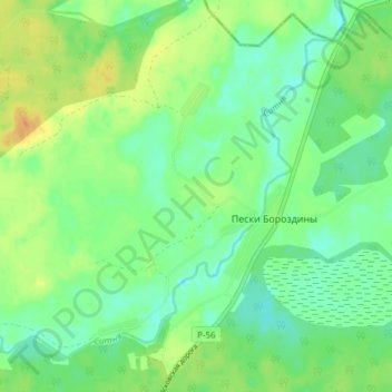 Пески Оржаны topographic map, elevation, terrain