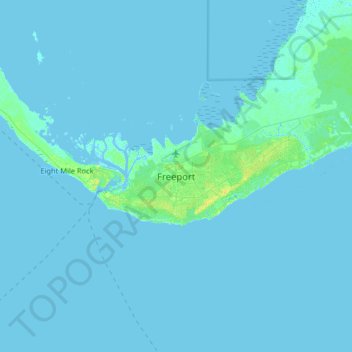 Freeport topographic map, elevation, terrain