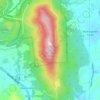 Roanoke Mountain topographic map, elevation, terrain