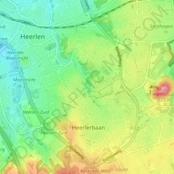 Onderste Caumer topographic map, elevation, terrain