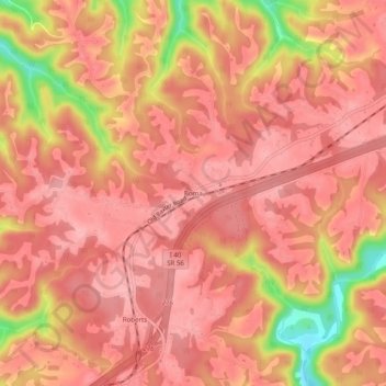 Boma topographic map, elevation, terrain