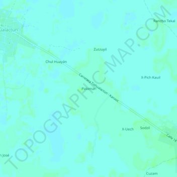 Palomar topographic map, elevation, terrain
