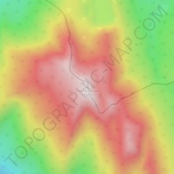 Tent Mountain topographic map, elevation, terrain