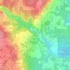 Bundysburg topographic map, elevation, terrain