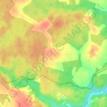 Быково topographic map, elevation, terrain