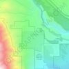 Swall Meadows topographic map, elevation, terrain