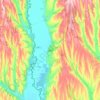 Cahul topographic map, elevation, terrain