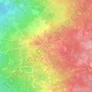 Nova Vas topographic map, elevation, terrain