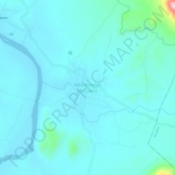 Villa Hidalgo (El Cubo) topographic map, elevation, terrain