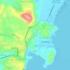 Iglesia topographic map, elevation, terrain