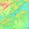 Jiange County topographic map, elevation, terrain