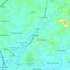 Delgoda topographic map, elevation, terrain