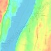 Cheviot topographic map, elevation, terrain